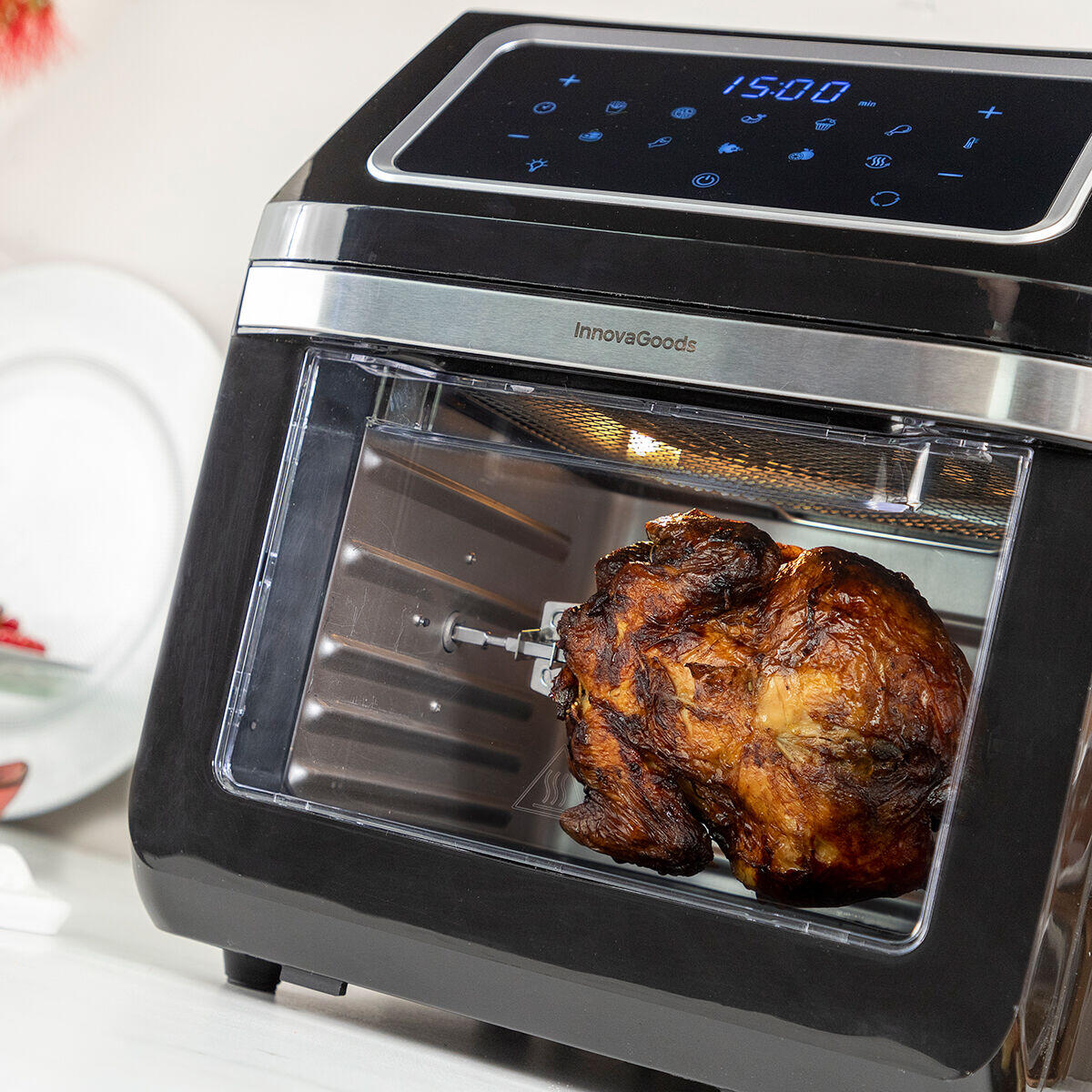 InnovaGoods Fryinn Pro Max 12000 Air Fryer Black 1800 W 12 L Stainless Steel