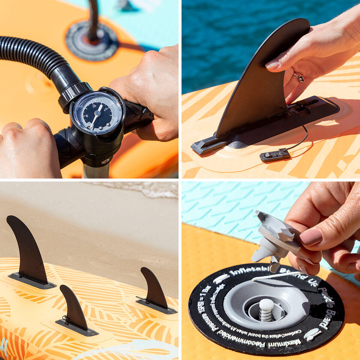 Tabla de Paddle Surf Hinchable 2 en 1 con Asiento y Accesorios Siros 10'5" 320 cm