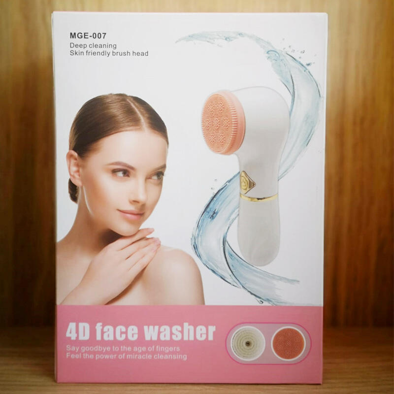 Electric facial cleansing brush