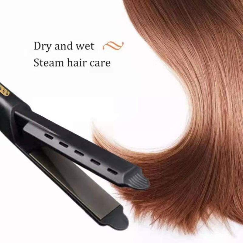 Steam hair straightener
