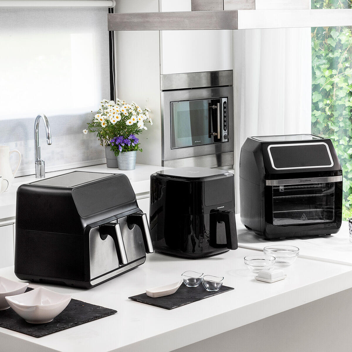 InnovaGoods Fryinn Pro Max 12000 Air Fryer Black 1800 W 12 L Stainless Steel