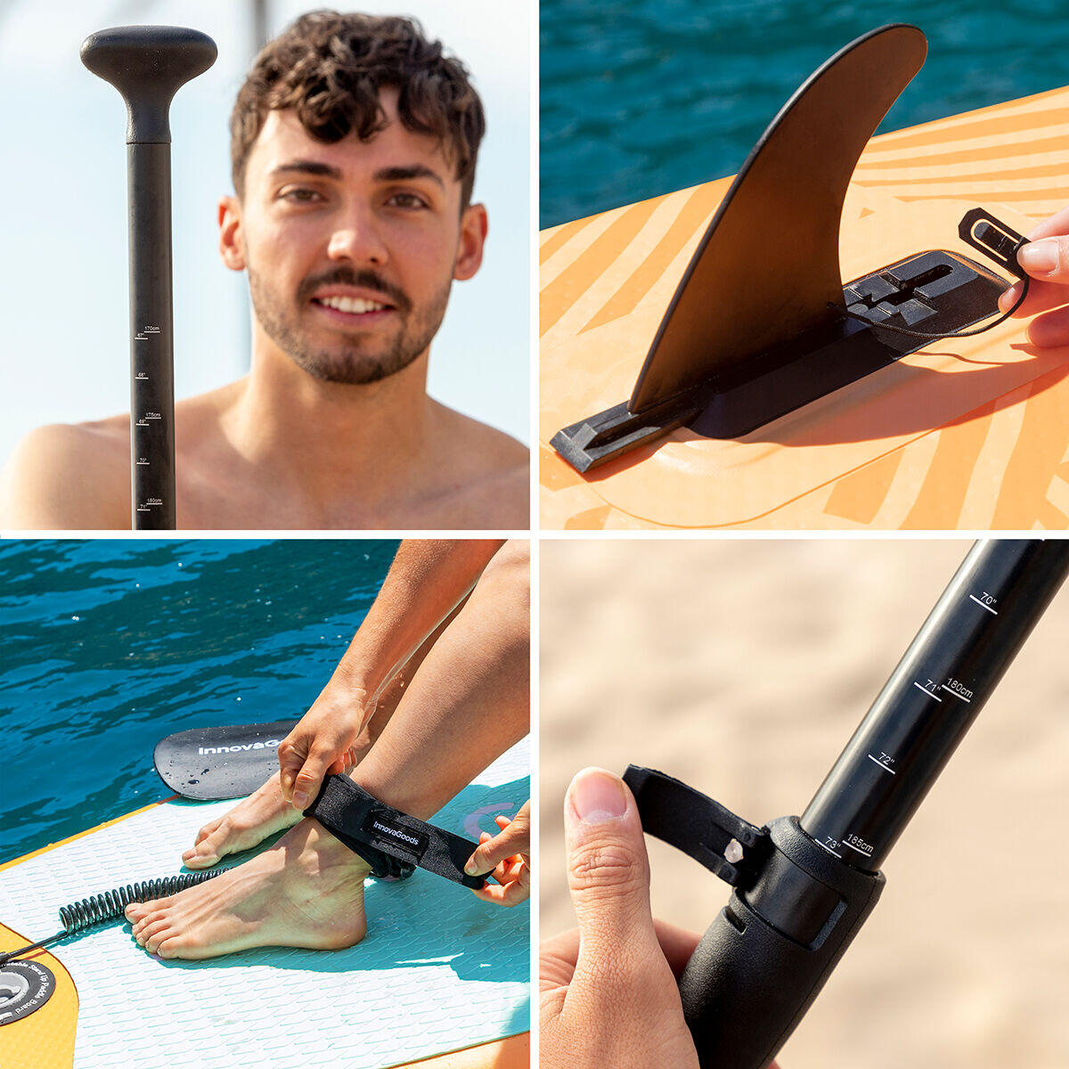 Tabla de Paddle Surf Hinchable 2 en 1 con Asiento y Accesorios Siros 10'5" 320 cm