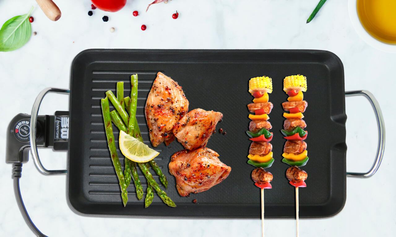 Electric Grill Plate 48x27 cm