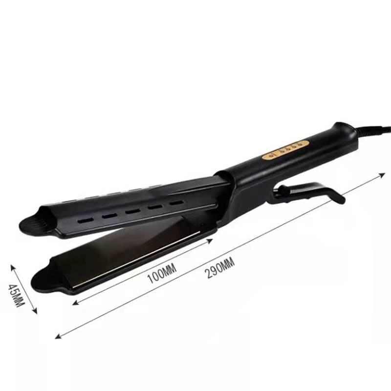 Steam hair straightener