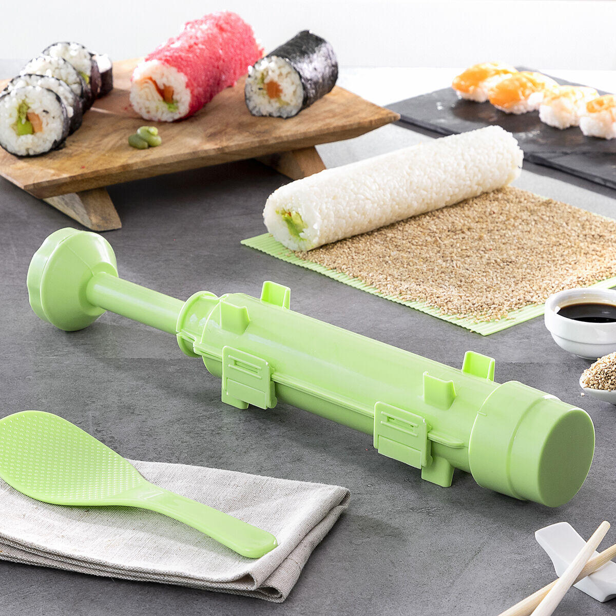 Set de Sushi con Recetas Suzooka InnovaGoods 3 Piezas