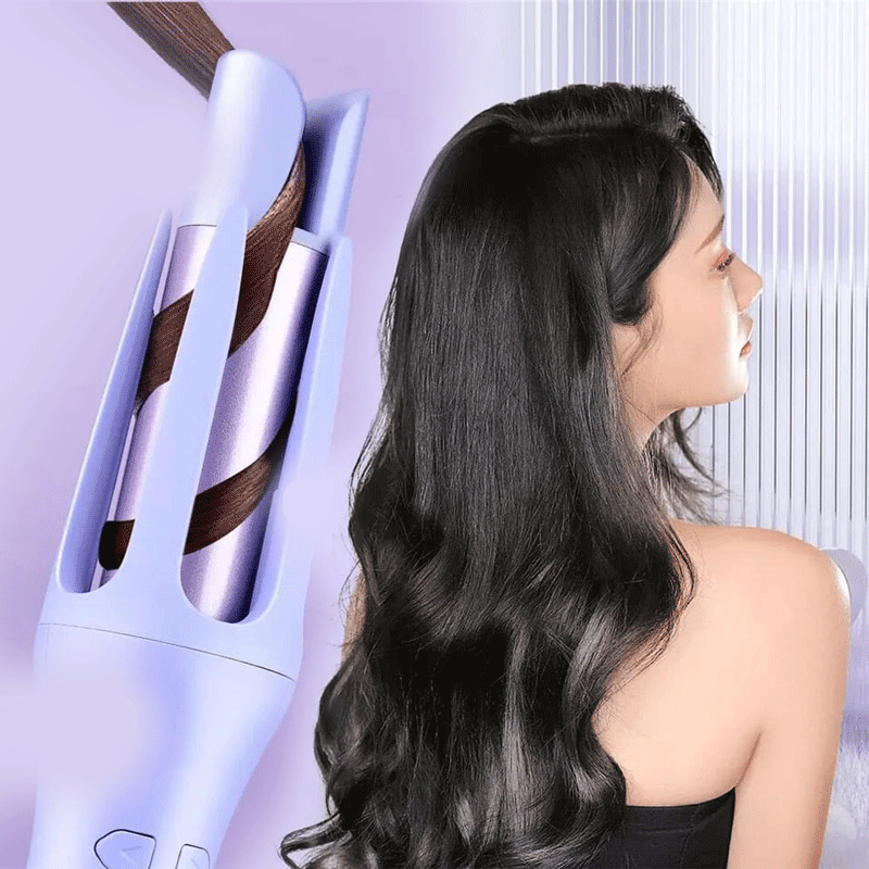 Automatic curling iron on bar