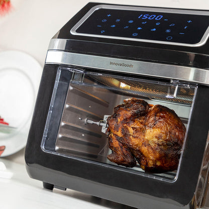 InnovaGoods Fryinn Pro Max 12000 Air Fryer Black 1800 W 12 L Stainless Steel