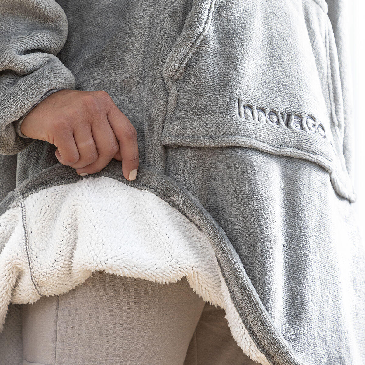 Batamanta Sudadera Oversized con Forro Polar Swug InnovaGoods