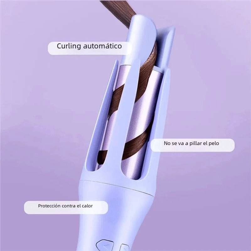 Automatic curling iron on bar