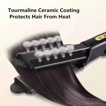 Steam hair straightener 