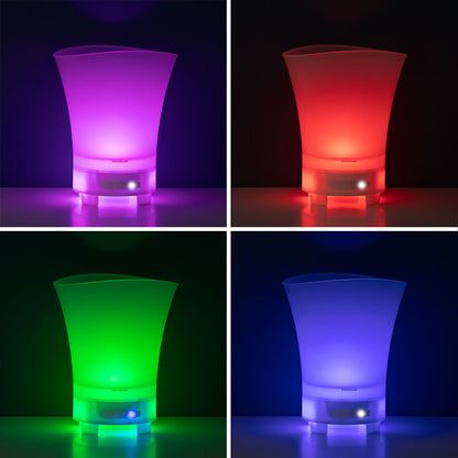 Cubitera LED con Altavoz Recargable Sonice