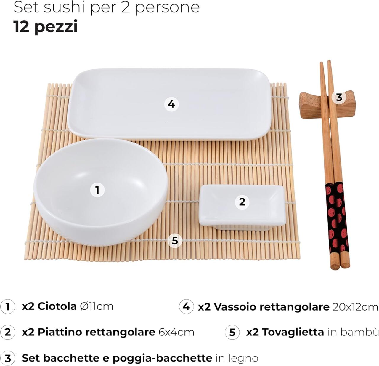 Set de Sushi de 12 Piezas