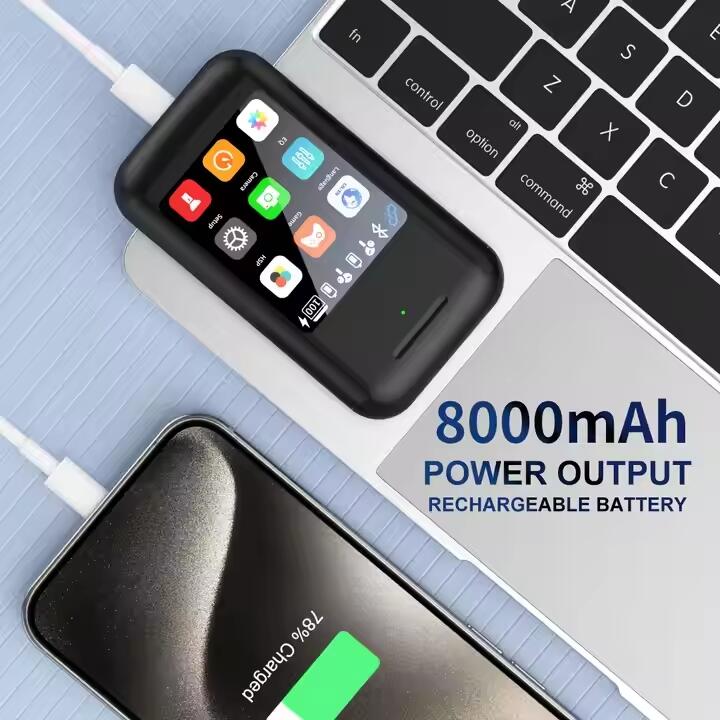 Powerbank con Auriculares TWS 8000mAh - Bluetooth v5.3, Pantalla LCD y Linterna Incorporada